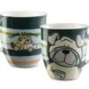 Nici 27610 Porzellantasse Hund Mops Kaffeetasse Teetasse -Nici N27610