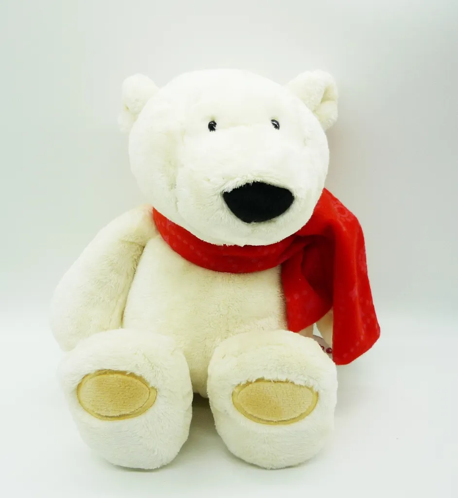 NICI 25960 - Plüschtier - Eisbär Mit Schal (35cm) Kuscheltier Stofftier Plüschfigur 4 NICI 25960 - Plüschtier - Eisbär Mit Schal (35cm) Kuscheltier Stofftier Plüschfigur – Bild 2