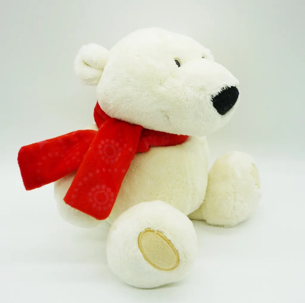 NICI 25960 - Plüschtier - Eisbär Mit Schal (35cm) Kuscheltier Stofftier Plüschfigur 6 NICI 25960 - Plüschtier - Eisbär Mit Schal (35cm) Kuscheltier Stofftier Plüschfigur – Bild 4